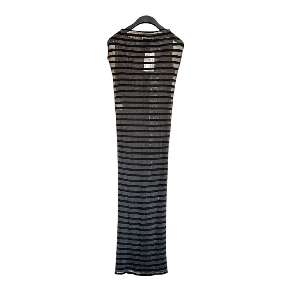 NWT Jean Paul Gaultier Marinière Striped Black Mesh Dress - Picture 8 of 15